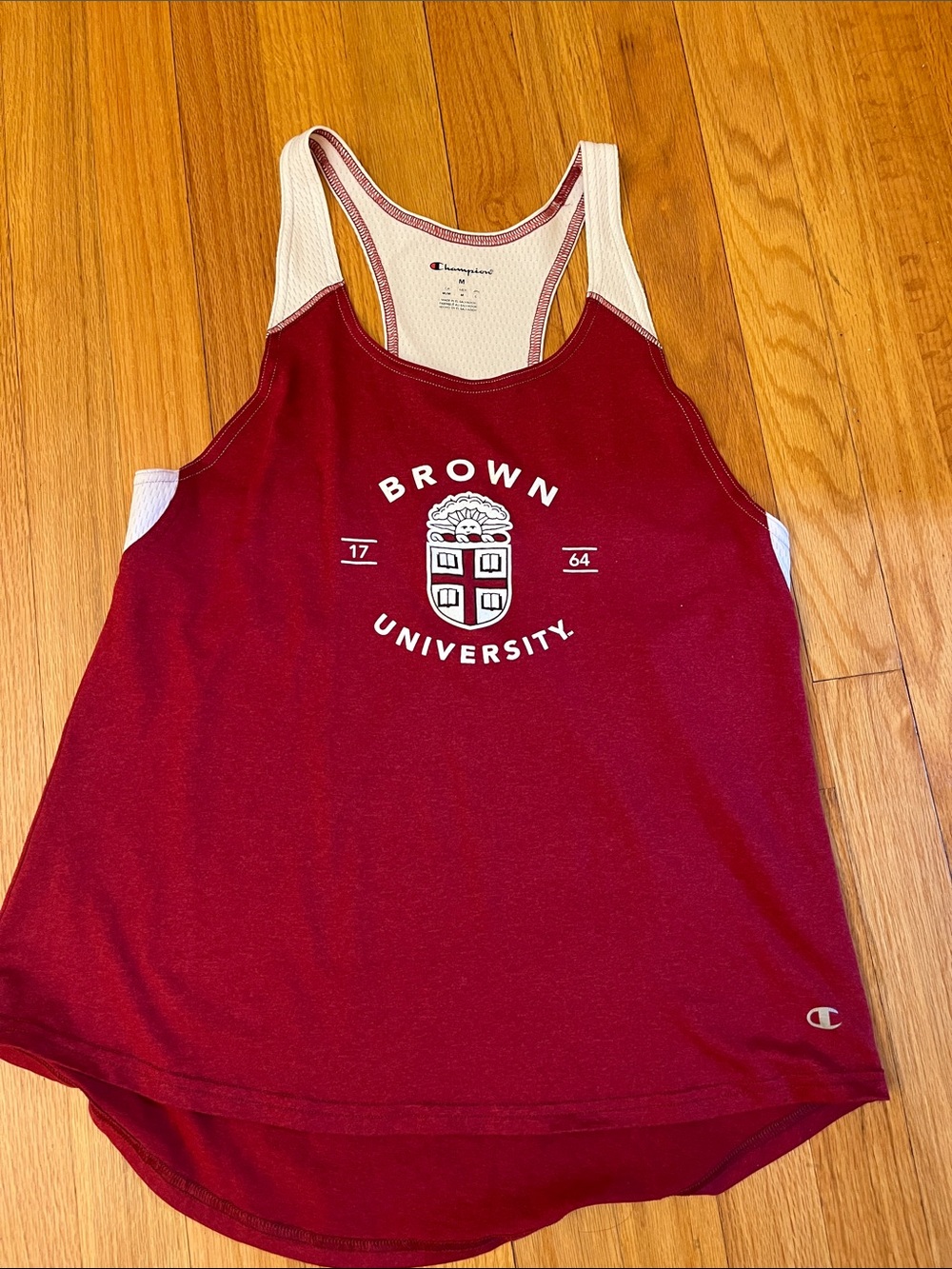 Champion Maroon Brown University Graphic Racerback Tank